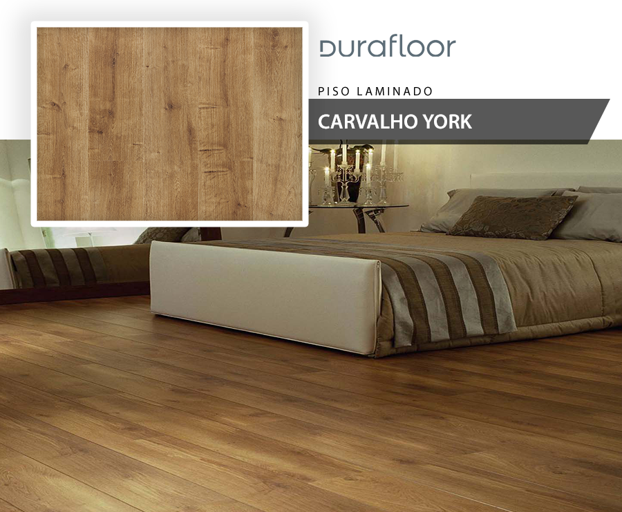 Piso Laminado - Durafloor New Way - Carvalho York