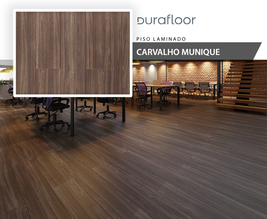 Piso Laminado - Durafloor Studio - Carvalho Munique