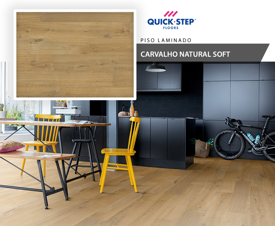 Piso Laminado - Quick Step Impressive - Carvalho Natural Soft