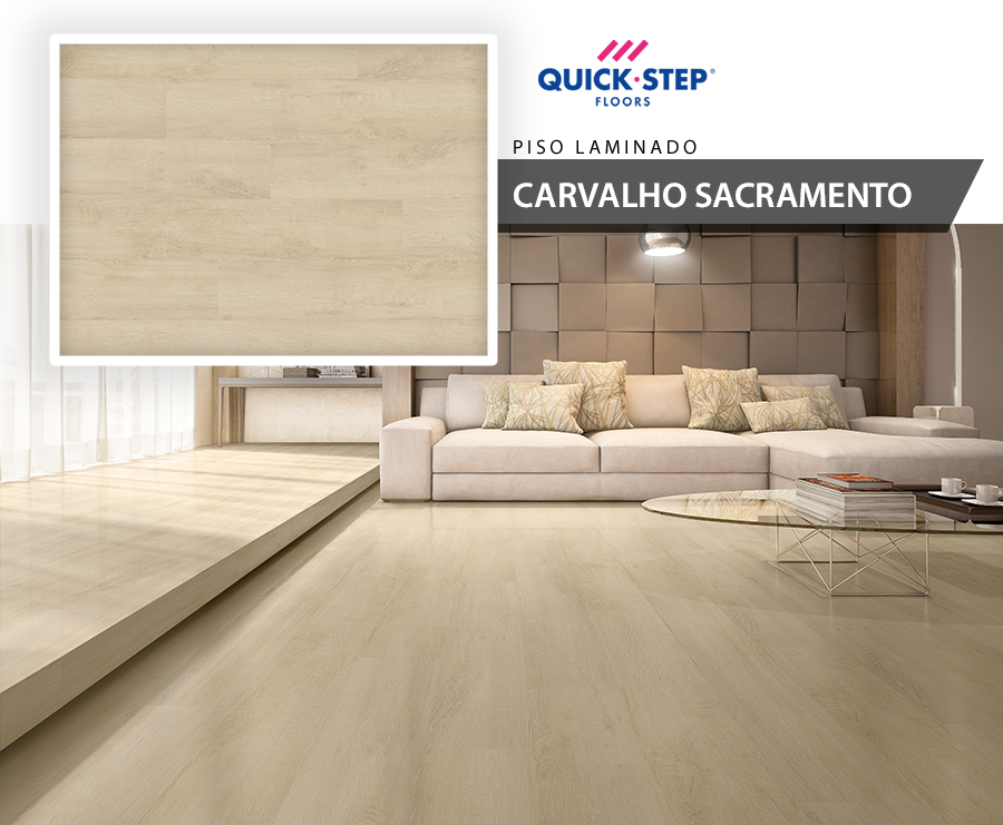 Piso Laminado - Quick Step Premiere - Carvalho Sacramento