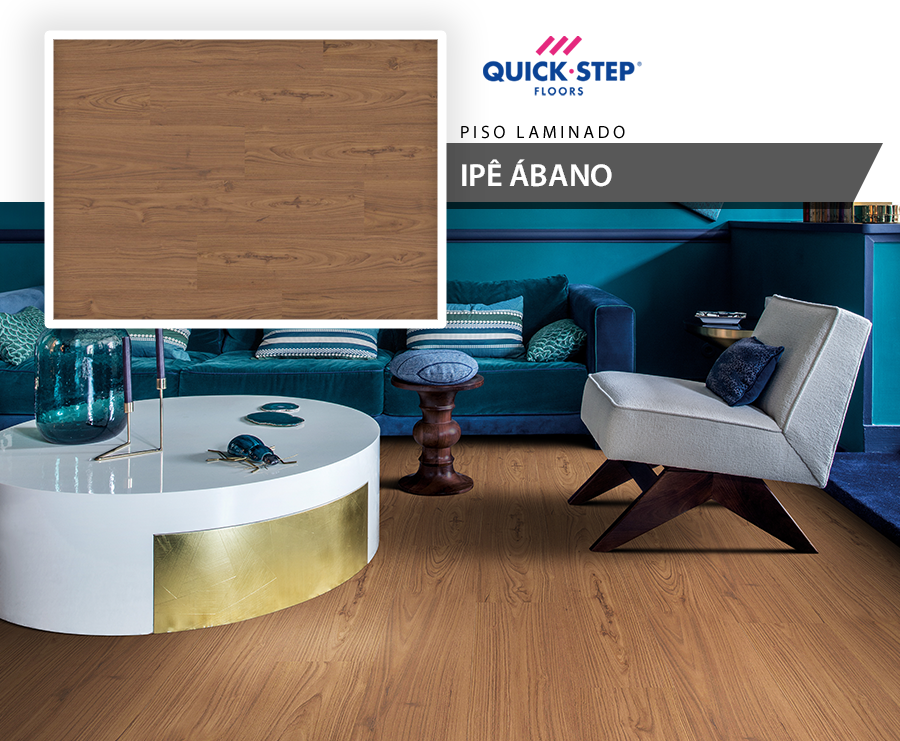 Piso Laminado - Quick Step Premiere - Ipê Ábano