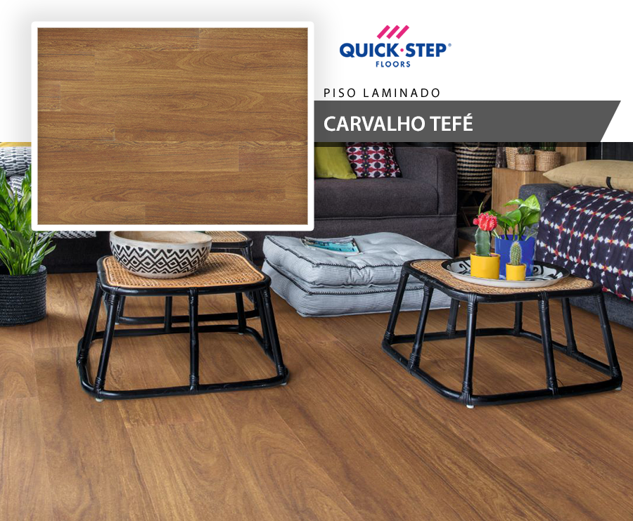 Piso Laminado - Quick Step Vision - Carvalho Cumaru Tefe